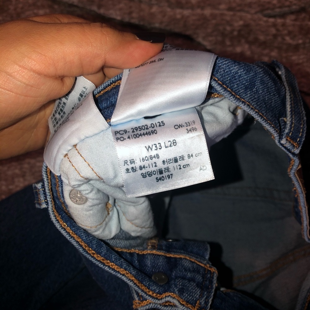 Straight leg Levi’s jeans